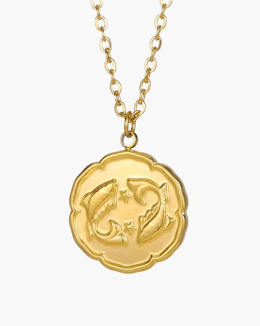 Colar com Signo do Zodíaco - Dourado