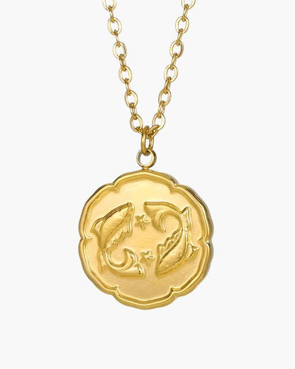 Colar com Signo do Zodíaco - Dourado