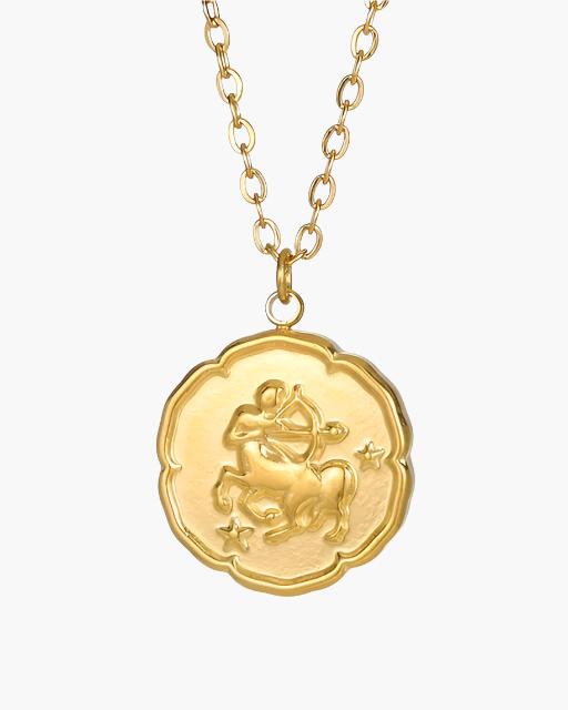 Colar com Signo do Zodíaco - Dourado