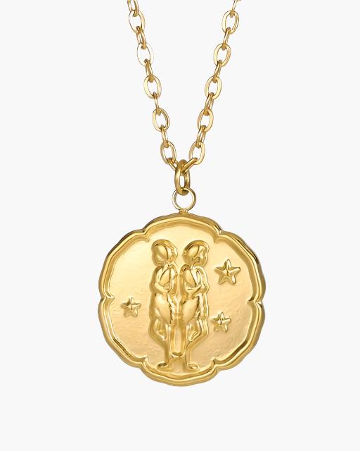 Colar com Signo do Zodíaco - Dourado