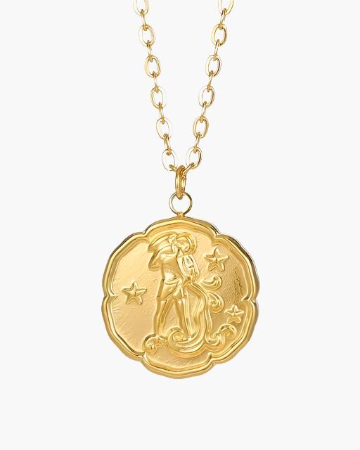 Colar com Signo do Zodíaco - Dourado