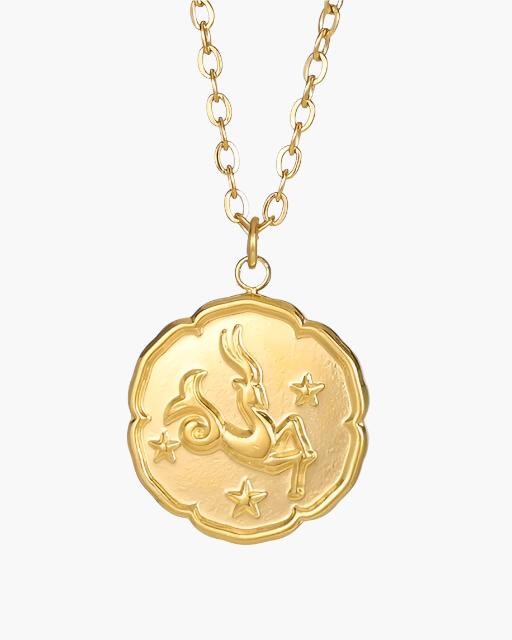 Colar com Signo do Zodíaco - Dourado