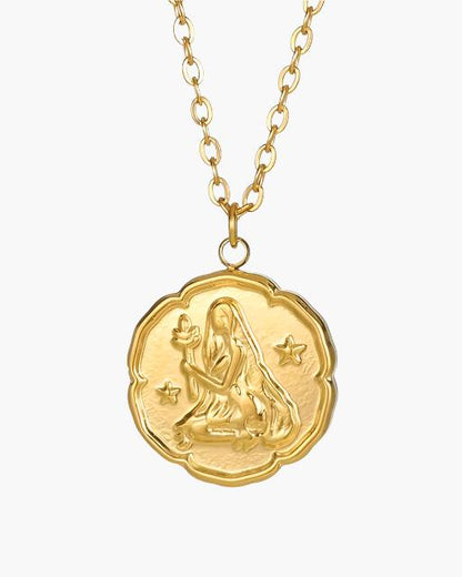 Colar com Signo do Zodíaco - Dourado