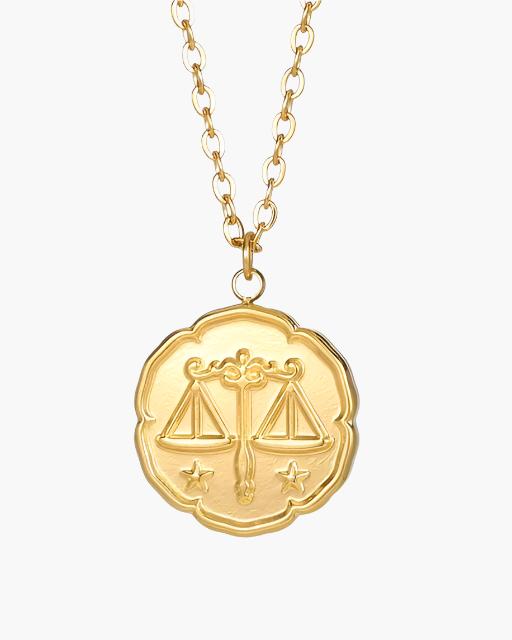 Colar com Signo do Zodíaco - Dourado
