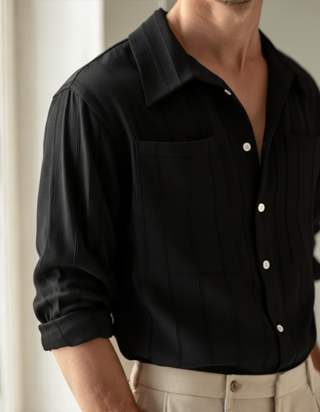 ST Tropez ribbed shirt