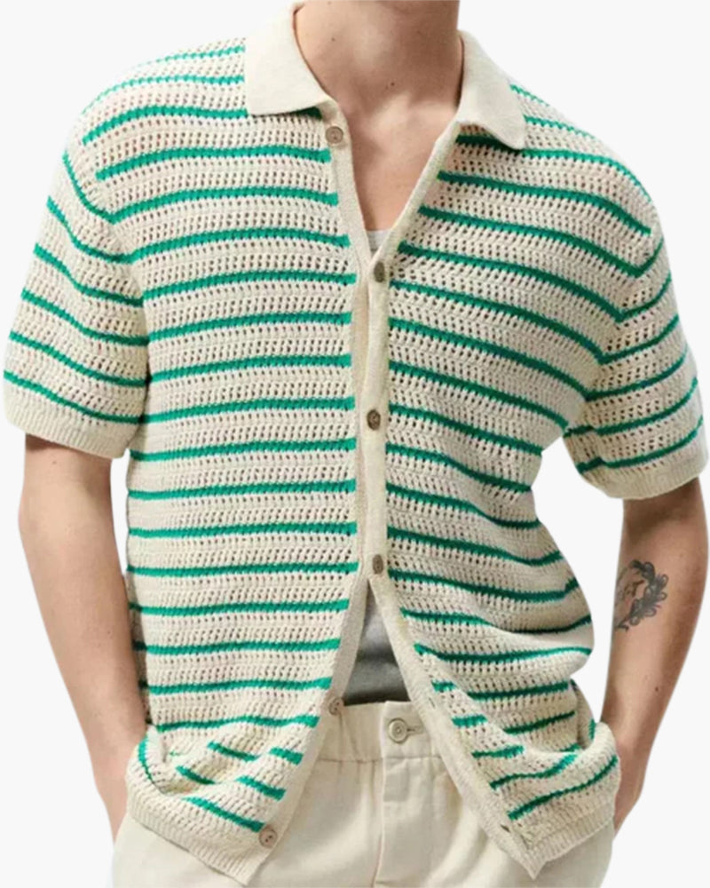 Camisa de Malha com Botões Marbella