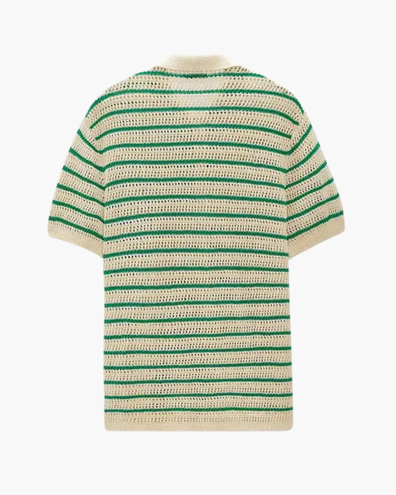Camisa de Malha com Botões Marbella