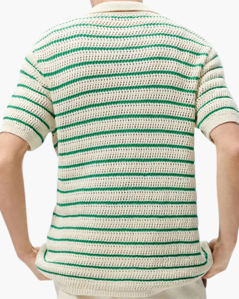 Camisa de Malha com Botões Marbella