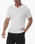 Florence - Ribbed cotton polo shirt