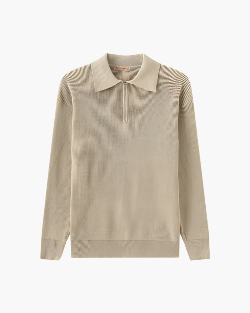 Cashmere Jumper with Half Zip