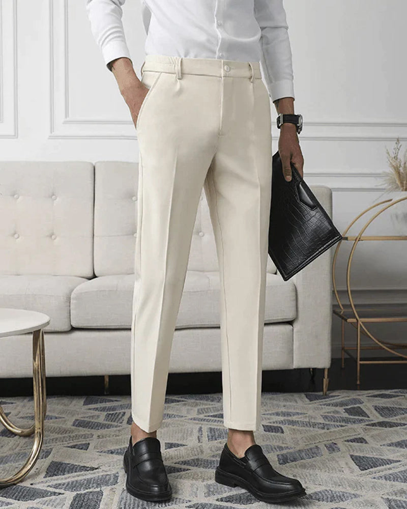 Stretch Trousers with Anti-Crease Technology