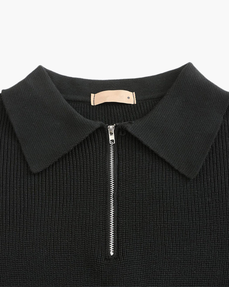 Cashmere Jumper with Half Zip