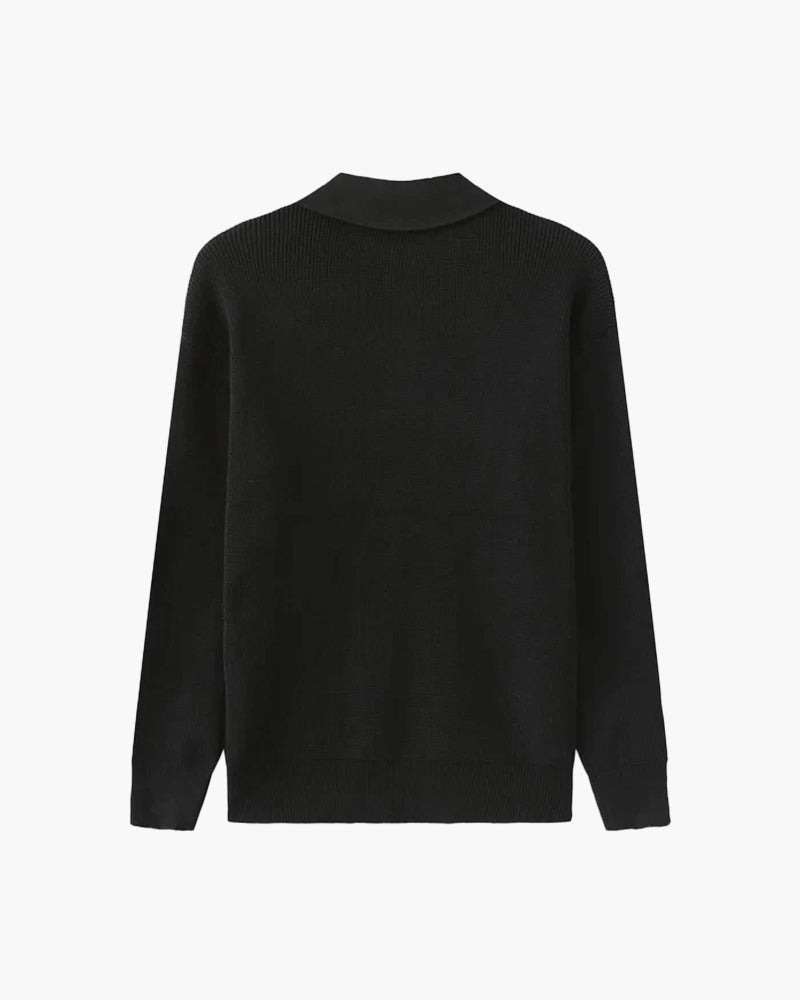 Cashmere Jumper with Half Zip