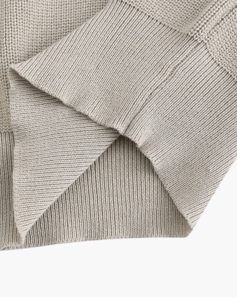 Cashmere Jumper with Half Zip