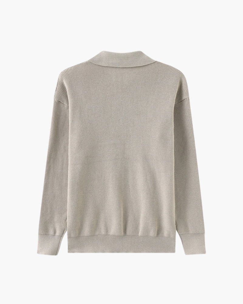 Cashmere Jumper with Half Zip