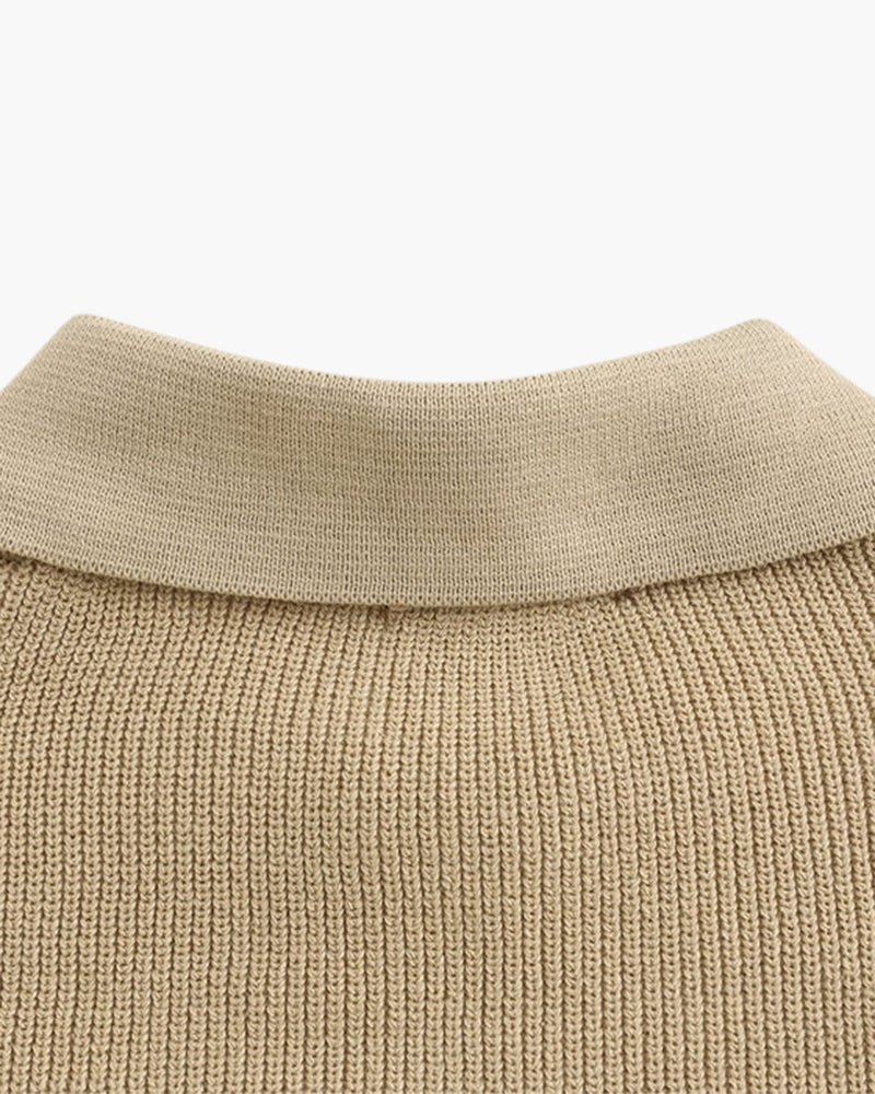 Cashmere Jumper with Half Zip