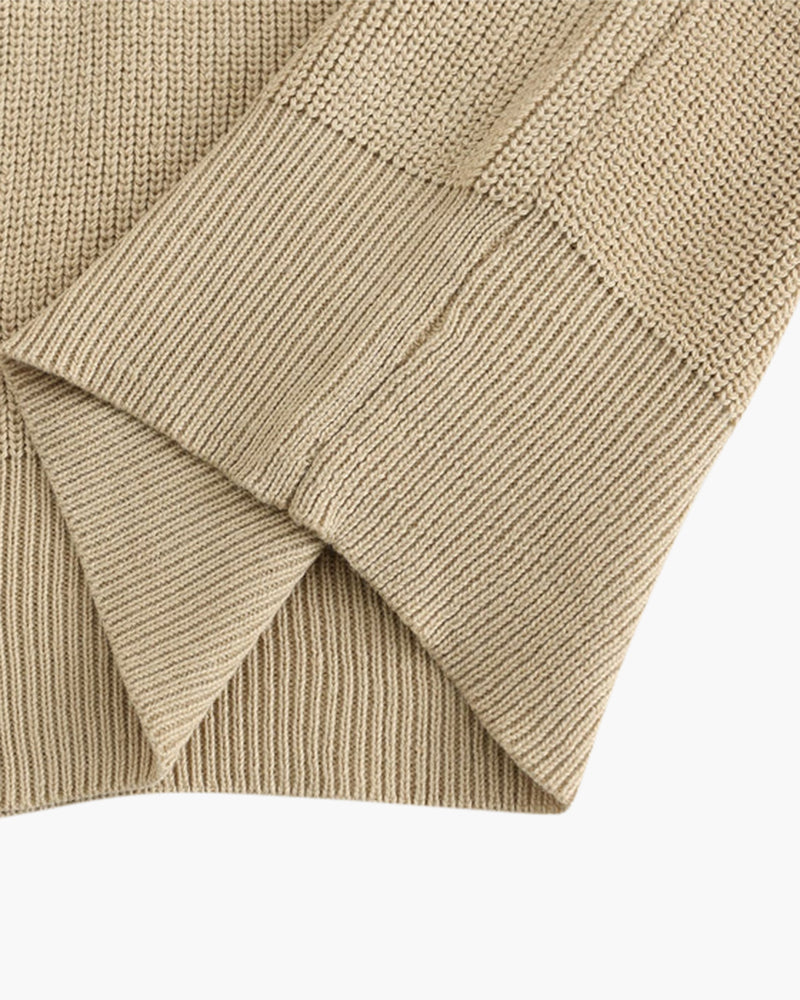 Cashmere Jumper with Half Zip