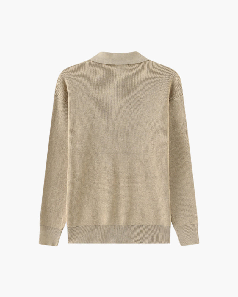 Cashmere Jumper with Half Zip