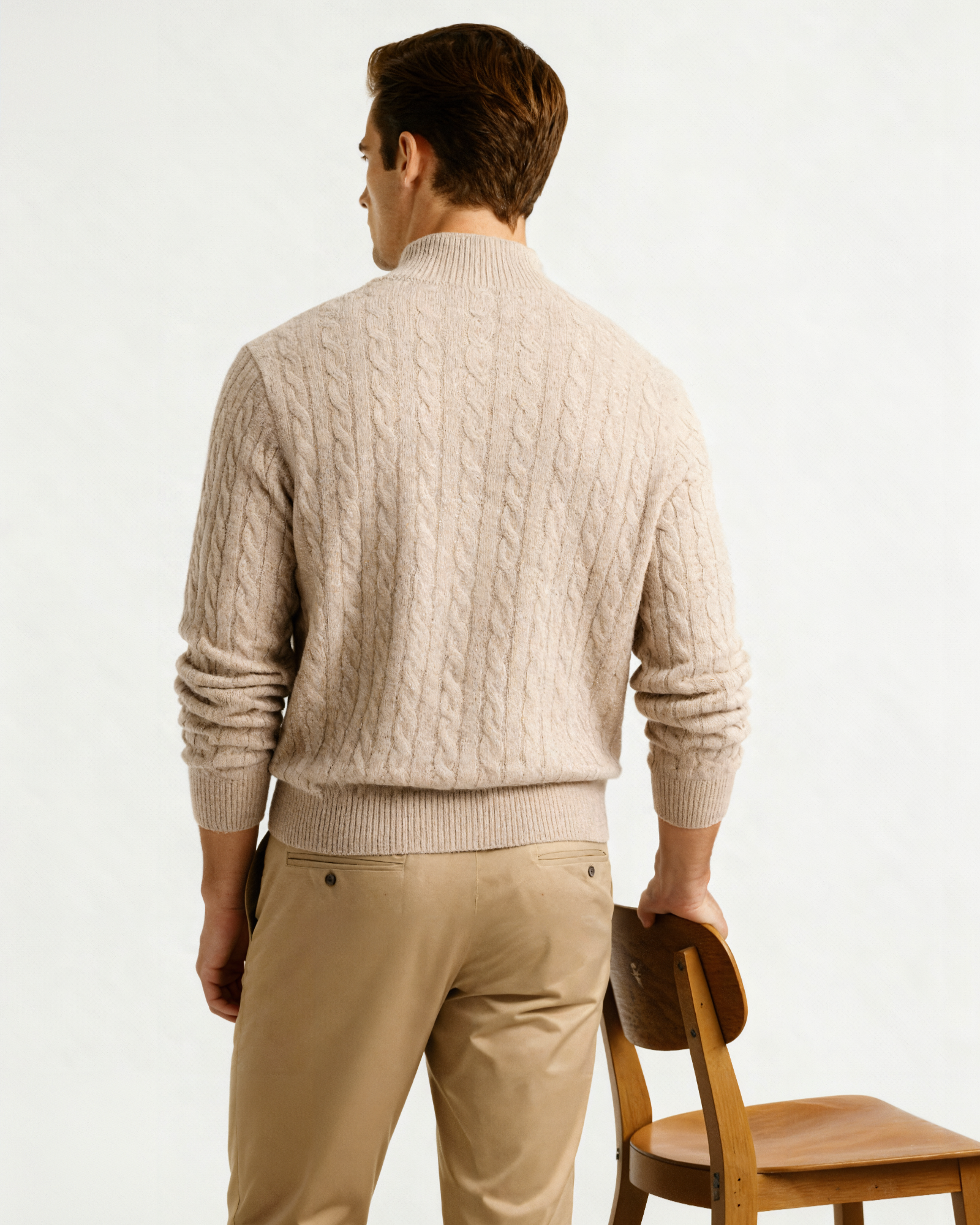 100% Cashmere Half-Zip Sweater