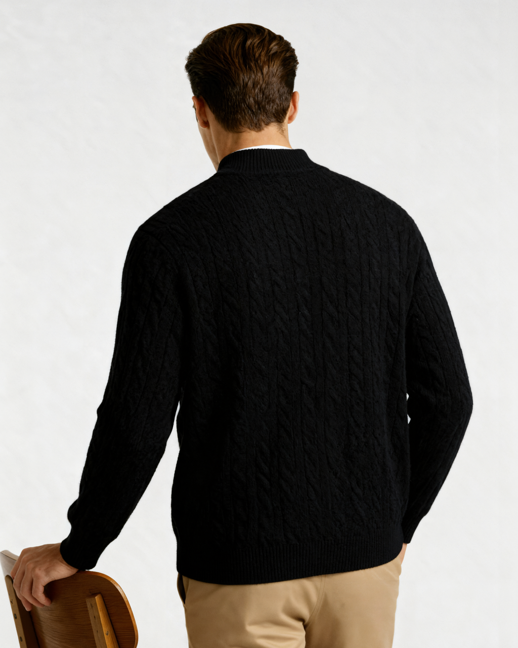 100% Cashmere Half-Zip Sweater