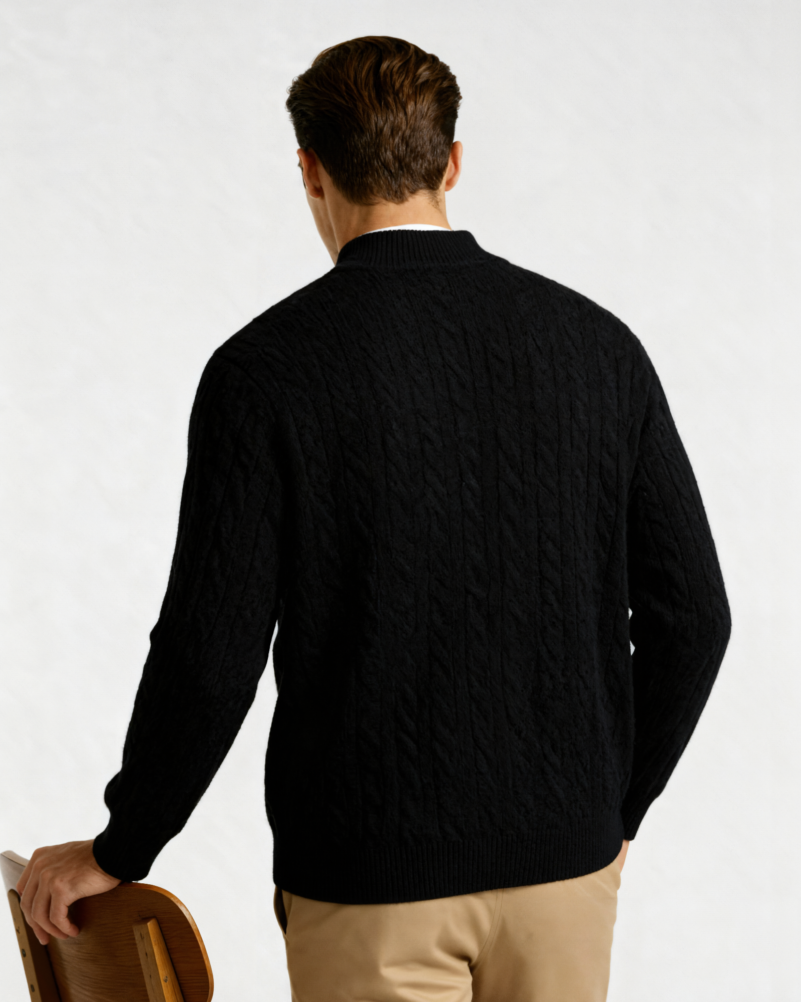100% Cashmere Half-Zip Sweater