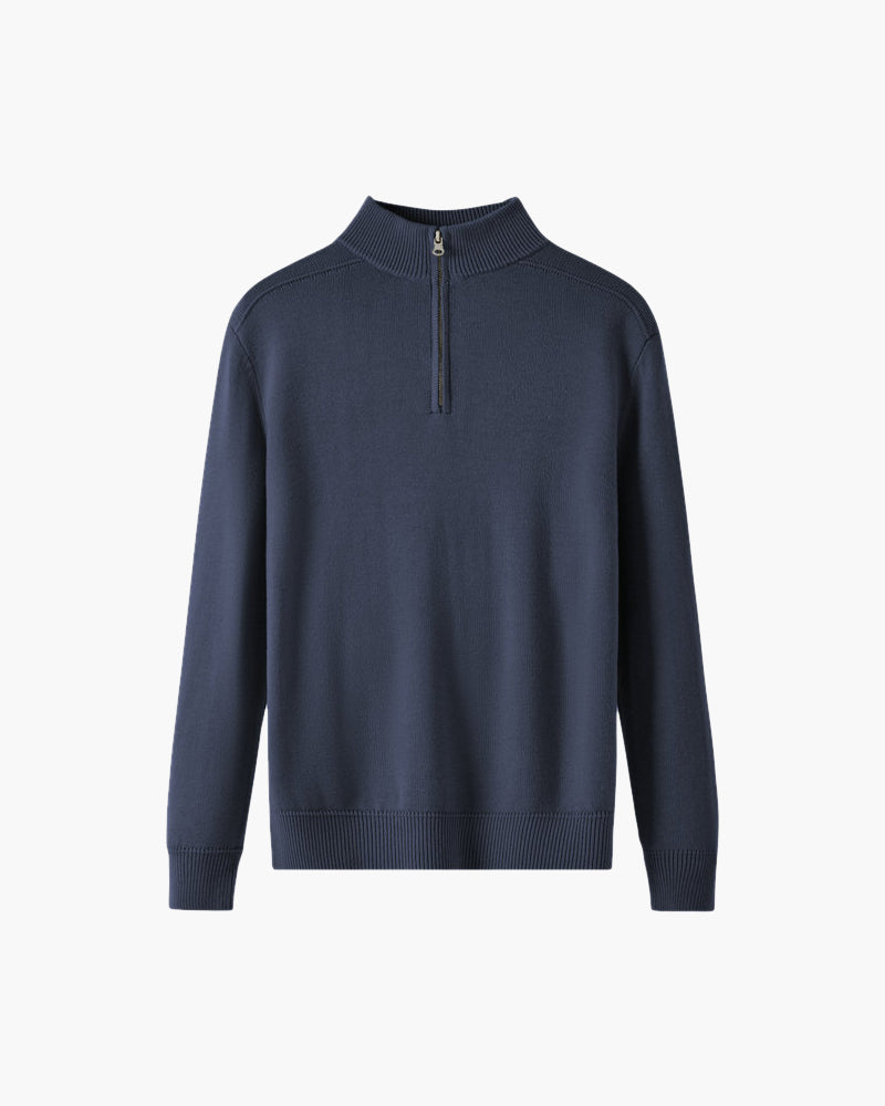 100% Merino Wool Half-Zip Jumper